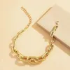 Catene Punk Punk Hiphop Collana per donne Color Gold Collare collare a catena grossolana Collier Gioielli esagerati Spesso Spetto Cuban Cuban Cuban D240509