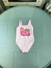 New Kids One-Piecs Swimsuit Lovely Pink Girls Swimswear Taille 80-150 cm Été Child Bikinis Designer Children Swwears 24 MAY