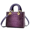 2024 High Quality Brand Designer PU Leather Shoulder Bag Women Hand Bags Crocodile Purses Ladies Messenger Handbag Totes