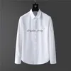 2024 Luxury Designer Mens Dress Shirts Fashion Business Casual Business Social Veste et Cocktail Shirt Brand Printemps Automne Slimnming Le manteau le plus à la mode