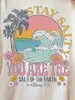 T-shirts pour femmes 1237Stay Salty Sea Letter Print Crew Nou T-shirt Casual Short Summer Top Top Vêtements