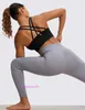 Designer Lul Yoga tenue Sport Bras Femmes High Support Yoga Womens Lace Up Long Sports Bra - Faculté à impact moyen