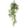 Decorative Flowers Artificial Leaf Vine Fake Long Tree Leaves Plants Green For Home Garden Wedding Rattan Indoor And Outdooor Hanging DIY