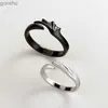 Anelli di coppia Wannee Vendita calda Ring di ottone creativo semplice geometrico Diavolo Ali diavolo Coppia di anelli di apertura per donne uomini gioielli WX