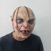 Maski imprezowe Gollum Latex Mask RPLEING HORROR Party Makeup Odzież Akcesoria Halloween Q240508