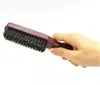 Escova de cabelo maçaneta de madeira javali pente de barba pente de pente de retirada de alisar nova moda portátil pente portátil