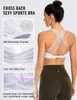 Designer LuL Yoga Outfit Sport Bras Women High Support Yoga Womens Lace Up Sports Bra - Cross Back Sexy No Steel Ring Padding Cute Exercise