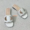 Sandals designer vuoti in pelle talloni piatti piatti pancipespelli da donna SCARPE SIMS SEMPIE SCARPE TAGLIE 35-41 Classette Claquette Sandle 2024