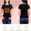 Frauen Polos Orange Trippy Optical Illusion T-Shirt Bluse Kawaii Kleidung Sommertimen Frauen Frauen