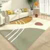 Carpet Moderno Abstract Living Room Decoração Carpete Simples Quarto Plush Carpet Area Grande Família de carpete Yang Taiwan Janela macia WX WX