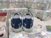 Merk baby sneakers blauw logo print kinderschoenen maat 26-35 hoogwaardige merkverpakking buckle riem meisjes schoenen ontwerper jongens schoenen 24 mei