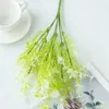 Dekorative Blumen Kränze künstliche Plastikblume Eukalyptus Pflanze Hochzeit Braut Bouquet Weihnachtsgartendekoration Home Vase Windowsill DIY Heiße Verkauf