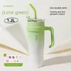 1pc Isolle Salraw Cup Summer Hot Selling Giant Isoled Cup Hanking Cream Cream Copo Grande Capacidade Portátil