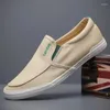 Casual Shoes Men Canvas Spring Summer Fashion Slip-On Trend Flat Confight Man Miness 23051