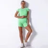 Lu yoga bodysuit uitlijning jumpsuit verkoop naadloze 2 stuks sport yoga stoel ight butt tillen fiess shorts loop outfit suit lemon ll sport r