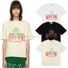 Designer Summer Mens T-shirts Womens Rhude Shirts Designer for Men Tops Tops Polos ricami Magliette per magliette a maniche corte Tshirt grandi magliette 990