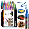 12/18/24 st/set akryl graffiti pennor för tyg canvas rock glas trä medium spets idealisk konsttillbehör för vuxna och barn 240430