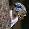 Masques de fête Masque dinosaure Move Chin Halloween Decoration Tyrannosaurus rex Open Mouth Longevity Dragon Latex Gift Adult Q240508