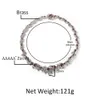 2024 Nya modesmycken Evil Eye Jewelry Luxury Red Cz Högkvalitativ män Halsband Dropshipping Hip Hop Jewelry Eye Necklace