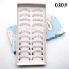 False Eyelashes 10 pairs of 3D V-shaped fake eyelashes Korean U-shaped eyelash comics artificial mink transparent dry extensions d240508