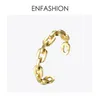 Enfashion Pure Form Medium Link -Kette Manschette Armbänder Armreifen für Frauen Gold Farbe Mode Schmuck Schmuck Pulseiras BF182033 V19122 303V