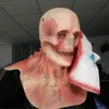 Party Masks Horror Halloween Mask Tear Joker Skull Double Layer Full Head Latex Maquillage Q240508