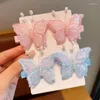 Accessoires de cheveux 2pcs filles mignons groupes de papillons choix idéaux pour les cadeaux