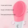 Brosse de salle de bain électrique Silicone à double face à main le jour étanche Massage étanche Brosse du corps long Pointe arrière Friction Friction Oeuf 240429