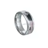 Титановые стальные натуральные каменные кольца группа из нержавеющей стали свадебное модное кольцо для мужчин женские ювелирные изделия