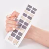 Semi Cured Wraps Fast Gel Nail Sticker Soild Nail Gel Wraps Adhesive Full Cover Gel Nail Sticker Full Cover Manicure Decoration 240509