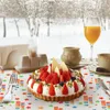 Tischtuch Geburtstagsfeier Tischdecke Picknick glückliche Dekorationen Deckung Polyester Tischdecke Dekorieren