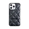 Étui de téléphone de designer pour iPhone 15 14 Pro Max Leather, Case de luxe iPhone 15 14 13 Pro For Women Men Protection de choc.
