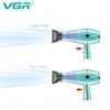 VGR Secador de cabelo Profissional Secador de cabelo 2400W Proteção de superaquecimento de alta energia