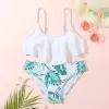 Swimwear New Kids Girls Swwear Swimsuit 2023 Nouvelle imprimé Girls Kid Bikini Set 613 ans Childre