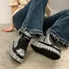 Scarpe casual femmina primavera e autunno strass di sola sportiva ad alto contenuto di suole piene di diamanti