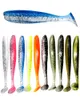 10pcsbag 7cm 2g Shiner Soft Lures Shad Wobbler Silicone Bait Sea Worm Swimbait Streamer Silicone Artificial Double Color Lure Spi9201295