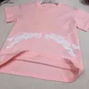 NEUE BABY-Tracksuits Sommerjungen Kurzarm Set Kids Designer Kleidung Größe 100-150 cm Symmetrisches Muster-T-Shirt und Schnürshorts 24may