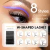 Masscaku 12 Lines Premium Mink 3d 4d 5d 6d vorgefertigtes falsches Wimpern W Form Weiche und natürliche individuelle Lash -Lieferungen 240423