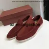 Chaussures loro chaussures de piano loro 2024 Nouveau Loro * Piano Mens Chaussures lp Slip-on Slip Slip on Le cuir Casual Single Shoes British Style Bean Shoes High Quality