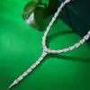 جديد S925 Silver Hao مرصع مع ثعبان الماس الكامل على شكل قلادة الراقية سلسلة الترقوة الإناث سلسلة الرقبة