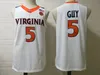 2024 Nyaste stil Virginia Cavaliers Football Jersey 5 Guy 2 Corral Blue and White Custom Size S M L XL 2XL 3XL Women