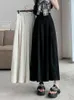 Women's Pants Black Loose High Waist Office Wide Leg Pant Summer Beige Vacation Draped Pleated Trousers Casual 2024 Simplicity Fashion