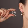Pearl Fashion Silver Encling Titanium Steel Woman Earrings Letter F Women Women Designer Gifts Luxury Not Not Fade Gold Jewelry