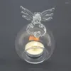 Bandlers en verre transparent des chandeliers ange résistant à la température des globes suspendus pour les mariages de décoration intérieure