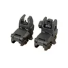 Taktik M4 AR15 AR-15 Ön ve Arka Flip Sight Hızlı Geçiş Yedekleme Katlanabilir Gözler Av Tüfek Optikleri Picatinny Rail