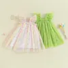 Girl Dresses Pudcoco Infant Kids Baby Princess Dress Sparkle Heart Print Sleeveless Party Tulle Fairy Costume With Wings 6M-4T