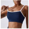 Lu Bra Yoga Align Tank Top Ing Kontrastfarbe Nackt Yoga Bra enge sportliche Unterwäsche Schockdicht schnell trocknend fien kleider top Frauen