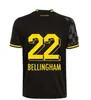 23 24 25 Fans de soccer Jersey Joueur Haller Reus 2024 2025 Shirts de football Dortmund Bellingham Men Kids Reyna Brandt Schlotterbeck Adeyemi Moukoko All Black Special