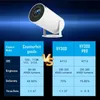 Projektörler Ditong Hy300 Pro Projektör 4K Android 11 Çift WiFi 6 260Ansi BT5.0 1080P 1280 * 720P HD Ev Sineması Açık Mekan Taşınabilir Projektör J240509