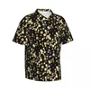 Chemises décontractées pour hommes Shirt Gold Retro Imprimé Elegant Hawaiian Male Male Short Beach Y2K Street Design Surdimensione surdimensionnée